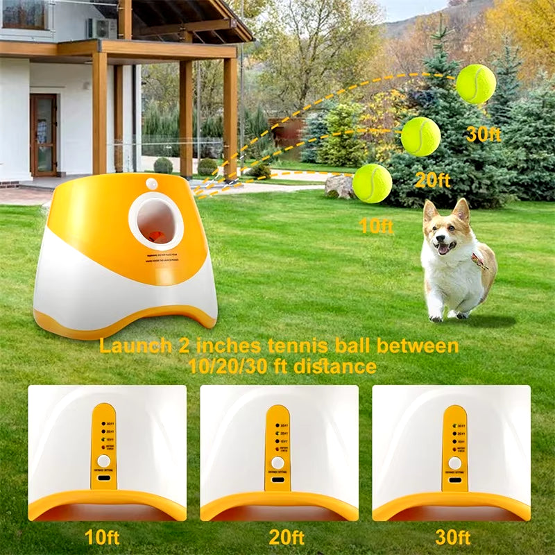 Automatic Dog Ball Launcher - Interactive Fetch Toy for Active Dogs