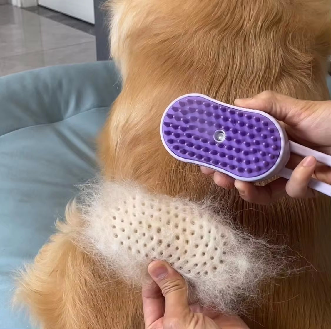 Pet Spray Comb for Cats and Dogs – Electric Hair Removal Comb with Anti-Flying & Massage Features