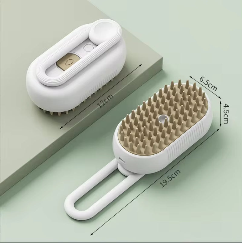 Pet Spray Comb for Cats and Dogs – Electric Hair Removal Comb with Anti-Flying & Massage Features